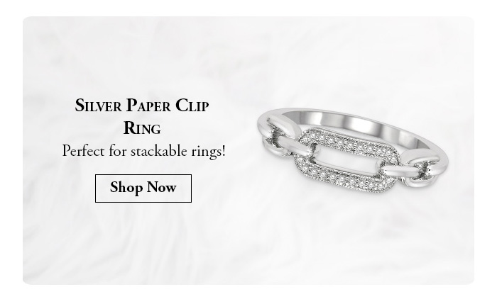 Sliver Paper Clip Ring